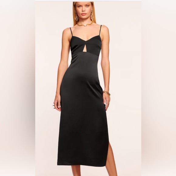 Ramy Brook Hadlee Cutout Slip Dress - Picture 1 of 8